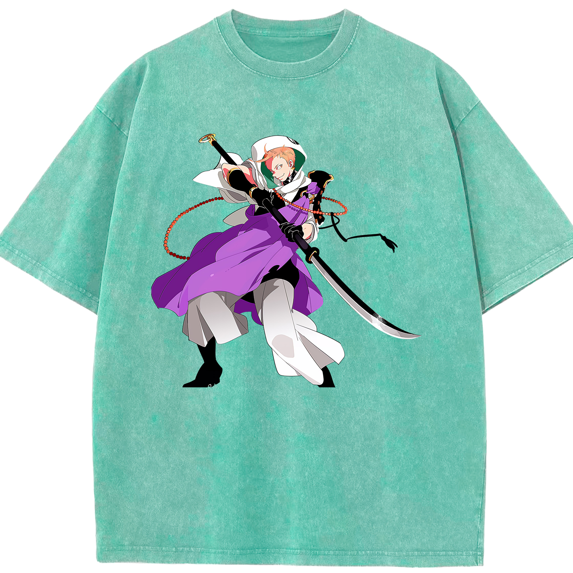 （画像用） 刀剣乱舞 Touken Ranbu 綿100% ヴィンテージ風 半袖Tシャツ（フロントプリント）